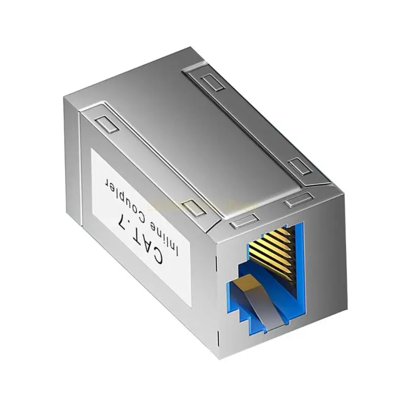 F62C Fast speed RJ45 Metal Connectors Compatible Cat6A Cat7 10Gbps Networking Cabling