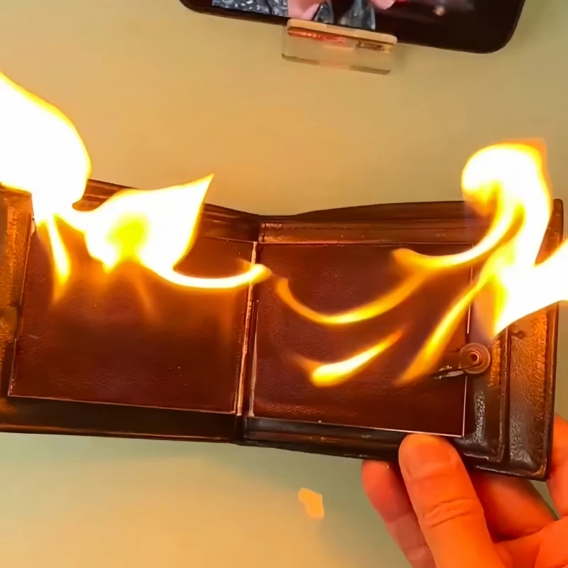 

Creative Wallet Magic Flame Big Fire Wallet Open Flame Lighter Smoking Accessories Outdoor Ignition Tools Men's Gifts