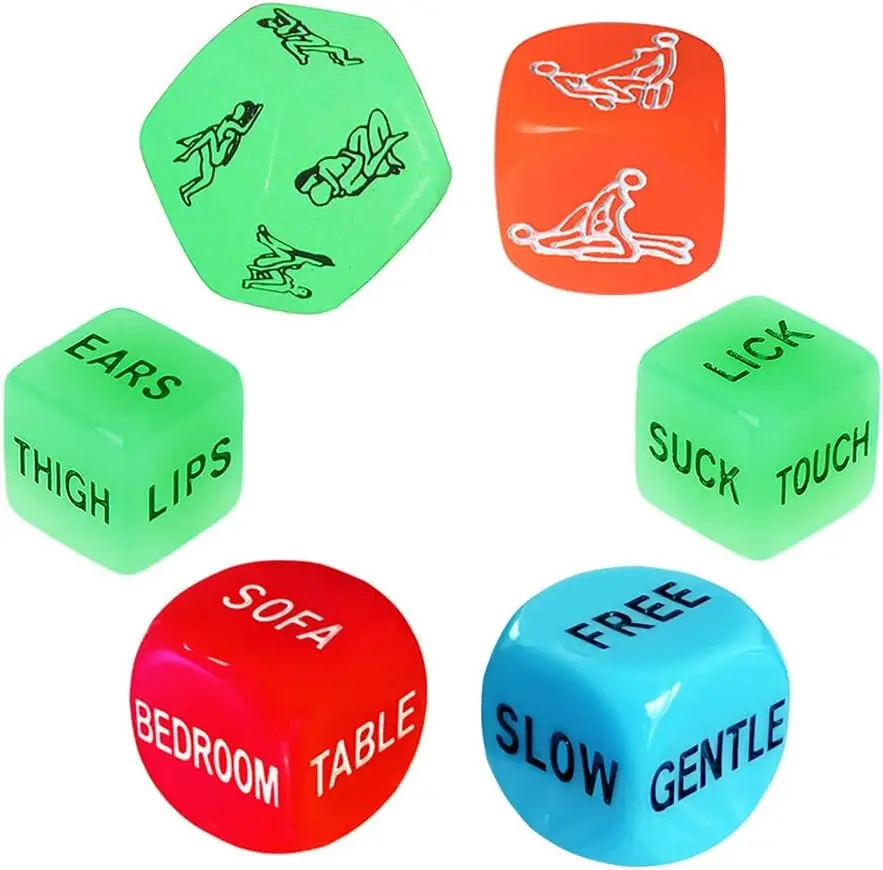 

Funny Date Night Dice for Couples Valentine's Day Gift for Women Men Decider Dice Couple Game Dice