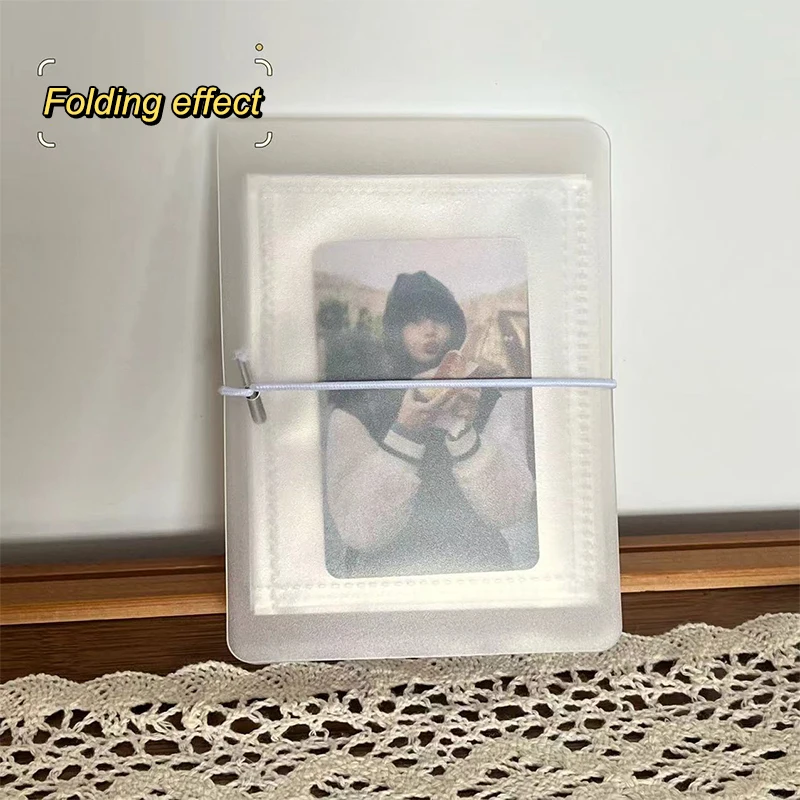 15 Grids Pockets Photo Album Transparent 3in Photocards Holder Idol Kpop Photo Collect Book