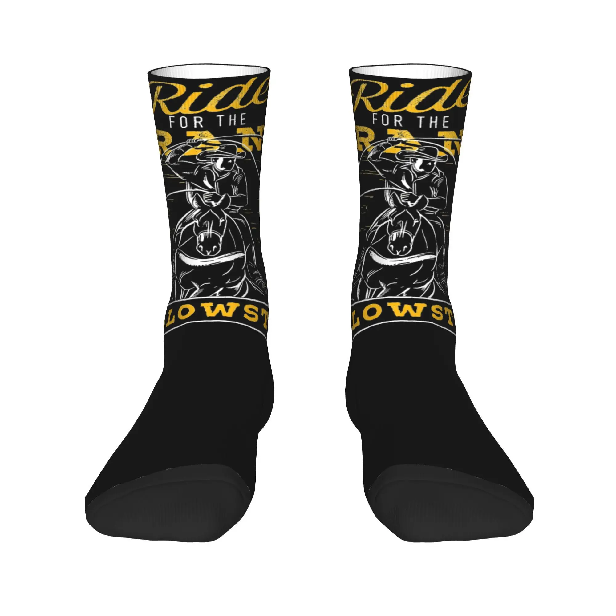 Men Women Yellowstone Dutton Ranch Rodeo Ride For The Brand  Accessories Socks  Flexible Socks Cute For Sports Wear