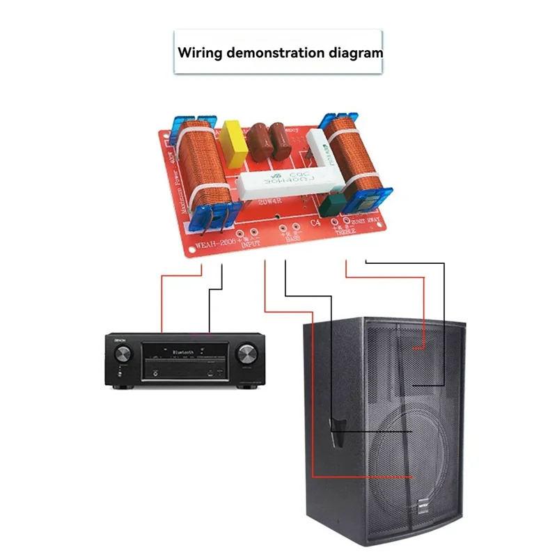 BNVN-Filtro base tripla a doppio senso 400W Modulo crossover altoparlante ad alta potenza-divisore di frequenza per fai da te per sistemi audio domestici