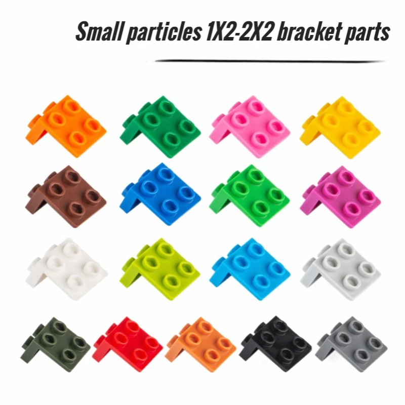 20pcs Small Particle 44728 Bracket Plate 2x2 DIY Building Blocks Compatible with Creative Gift MOC Blocks Castle Toys