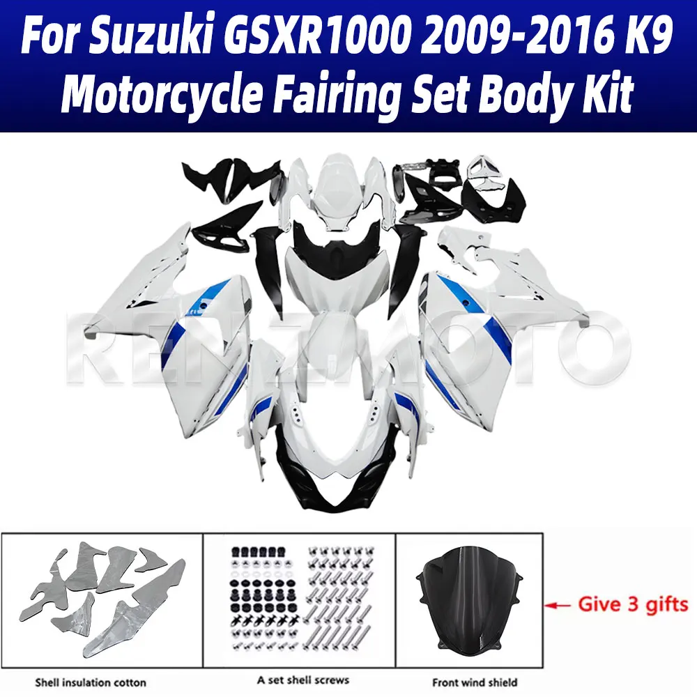 

Для Suzuki GSX-R1000 2009-2016 K9-K16 мотоциклетный комплект обвеса обтекатель GSXR-1000 09-16 пластиковая защитная пластина аксессуары корпус 103a