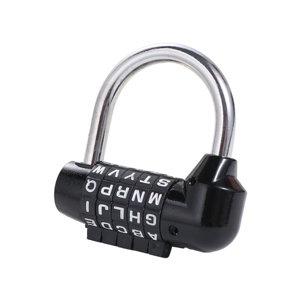 Security 5 Letter Combination Padlock Changeable Safely Code Code Password Lock Anti-theft Zinc Alloy Travel Password Lock