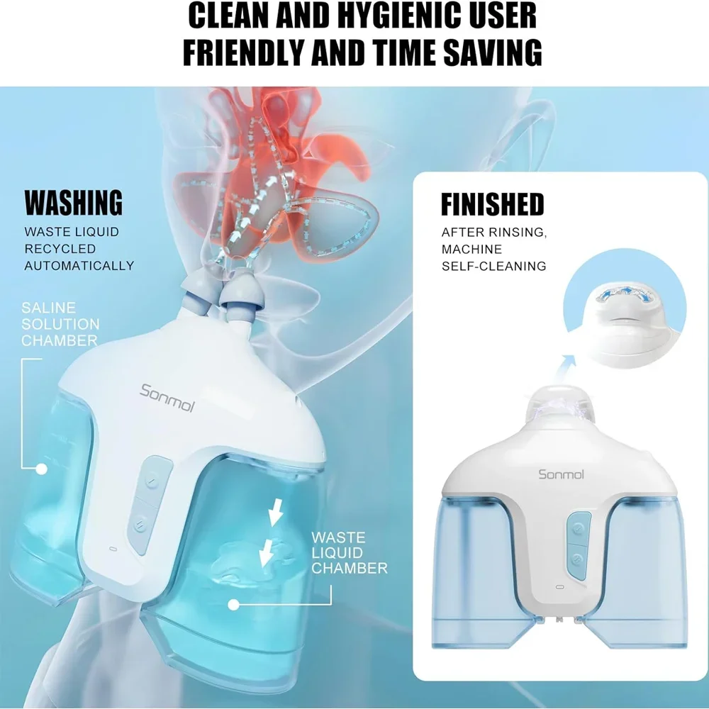 Electric Rhinitis instrument Electric Nasal Irrigation Nose washer cleaner Sinus Relief Nose Cavity Cleansing Netti Bottle