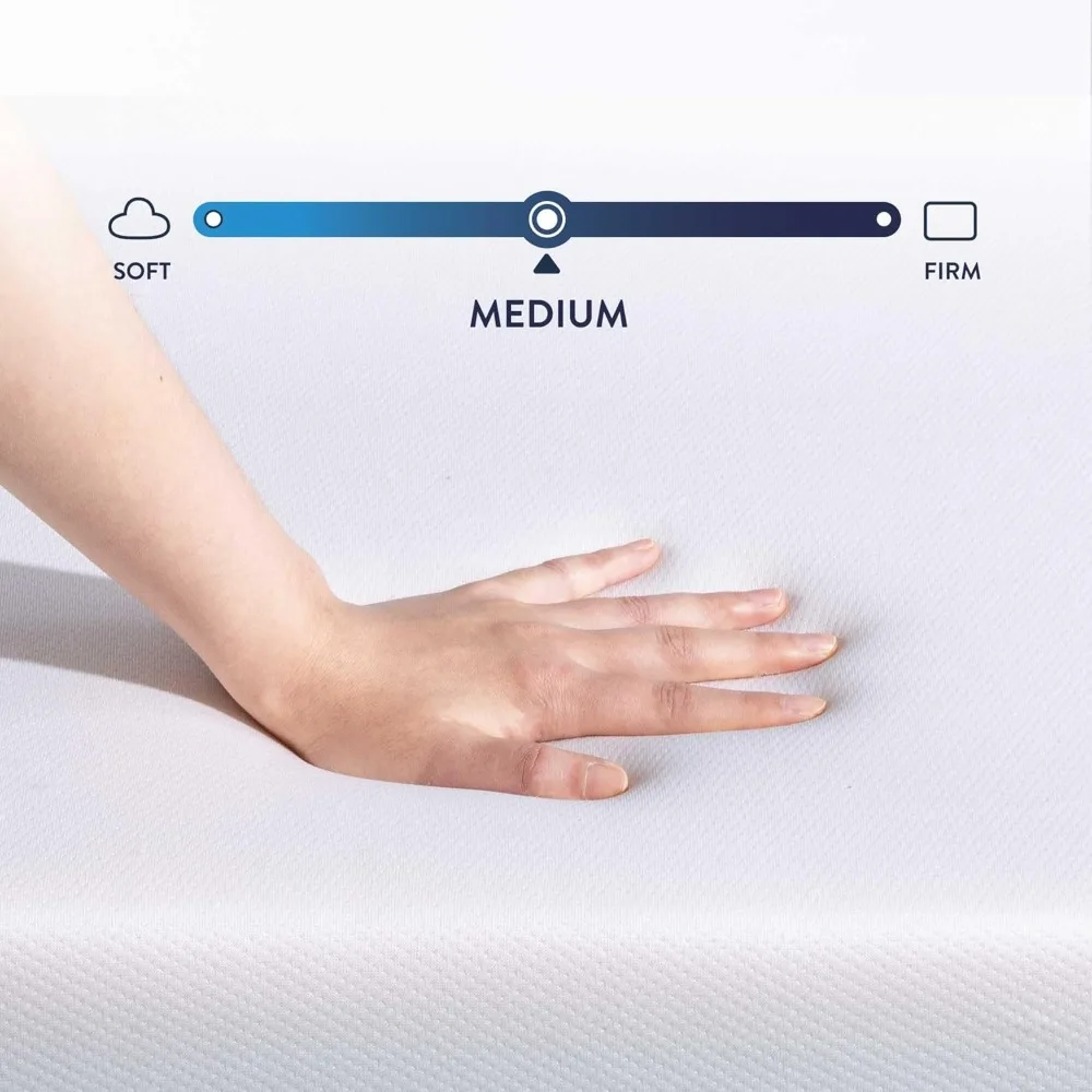 Materac z pianki memory o grubości 15 cm z żelem chłodzącym, z certyfikowanymi bezpiecznymi materiałami, łatwy w montażu materac w pudełku.