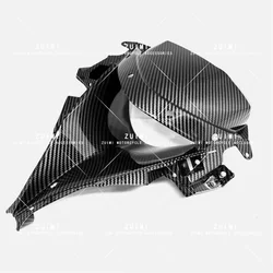 Suitable for KAWASAKI ZX6R ZX-6R 2009-2012 carbon fiber patterned front headlight nose fairing shell