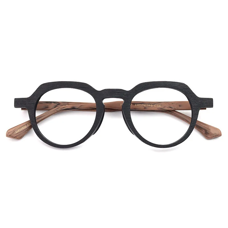 Eyeglass Frames Unique Vintage Wood Texture Business Acetate Prescription Man Women's Glasses Frame Myopia Optical Eyewear