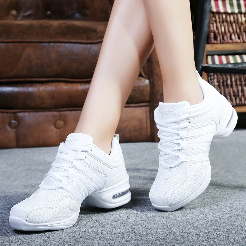 New Soft Outsole Breath Dance Shoes Women Sports Feature Dance Sneakers Jazz Hip Hop Shoes Woman Dancing Shoe Zapatos Movefun