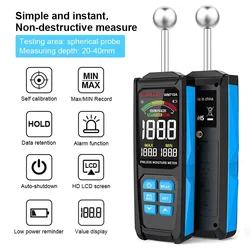 WM710A Digital Wood Moisture Meter Non-destructive Spherical Hygrometer Record Humidity Auto Detect Wettest Timber Damp Detector