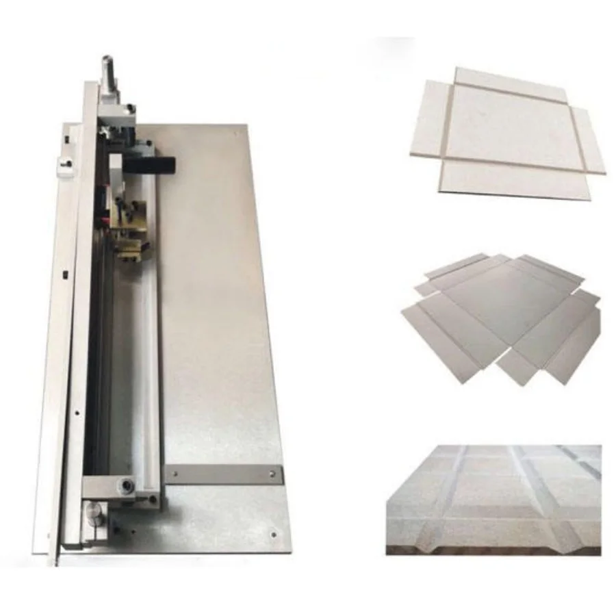 

520mm Manual Paper Box V Grooving Cutting Machine for Rigid Box V Paper Box Chipboard Paper Groove Grooving Cutting Machine