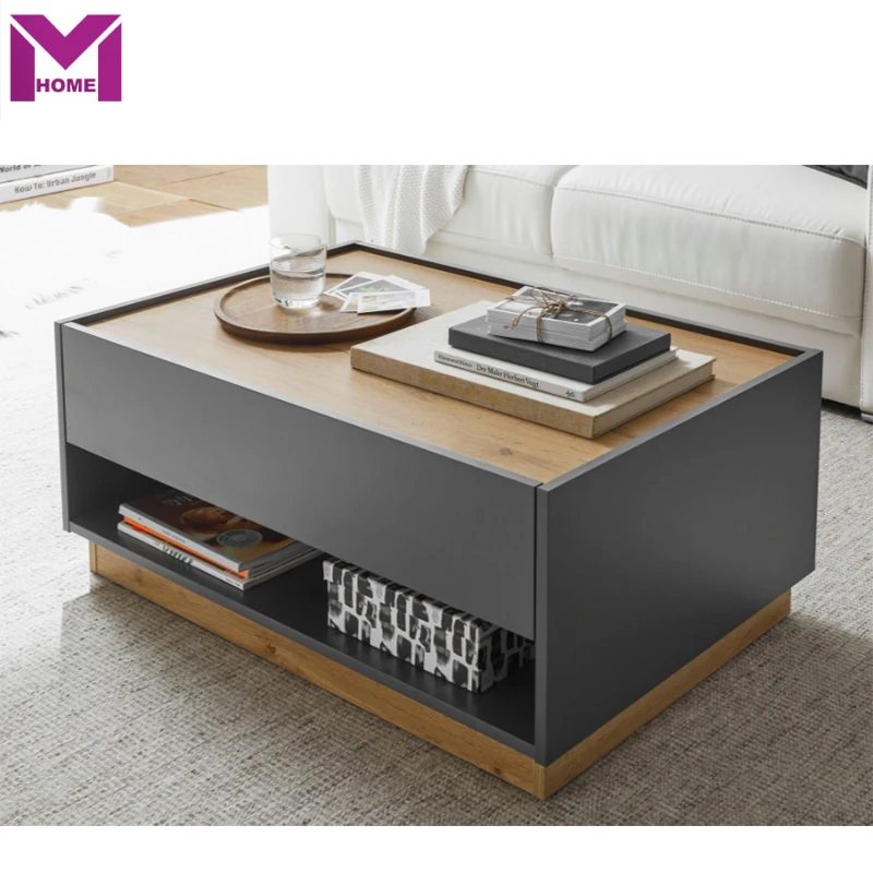 

NEW Wood Furniture Classical Wood Coffee Table with Drawers
