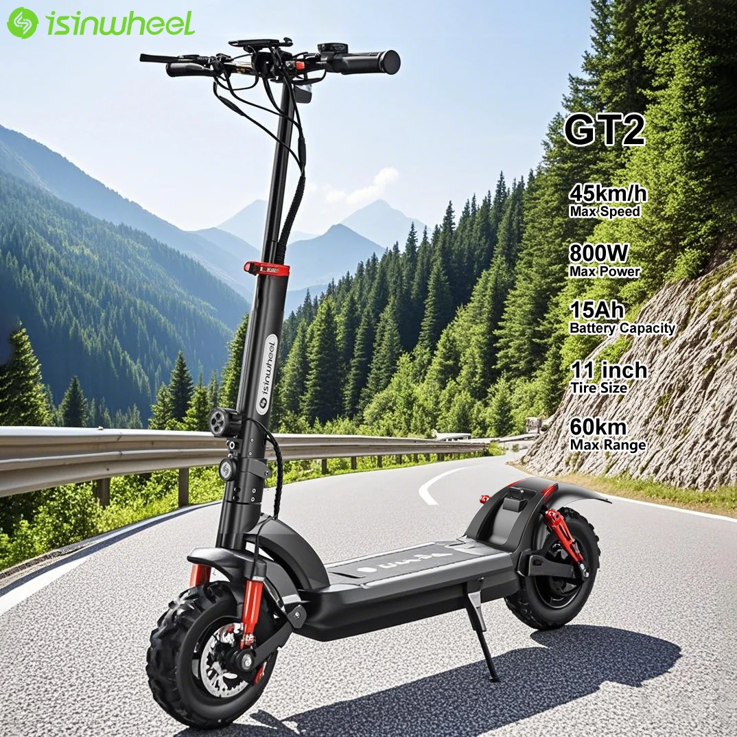Isinwheel GT2 Scooter �lectrique pliable � grande vitesse 45 km/h 800 W 15 Ah pour le sport et le divertissement