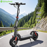 Isinwheel GT2 High-Speed Foldable Electric Scooter 45km/h 800W 15Ah for Sports & Entertainment
