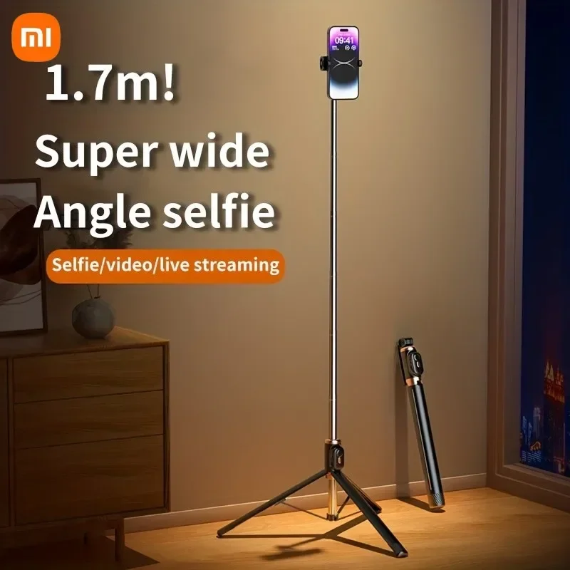 Xiaomi Wireless Selfie Stick Foldable Portable for Android IPhone Smartphone Height Adjustable To 66.93 Inch with Remote Control