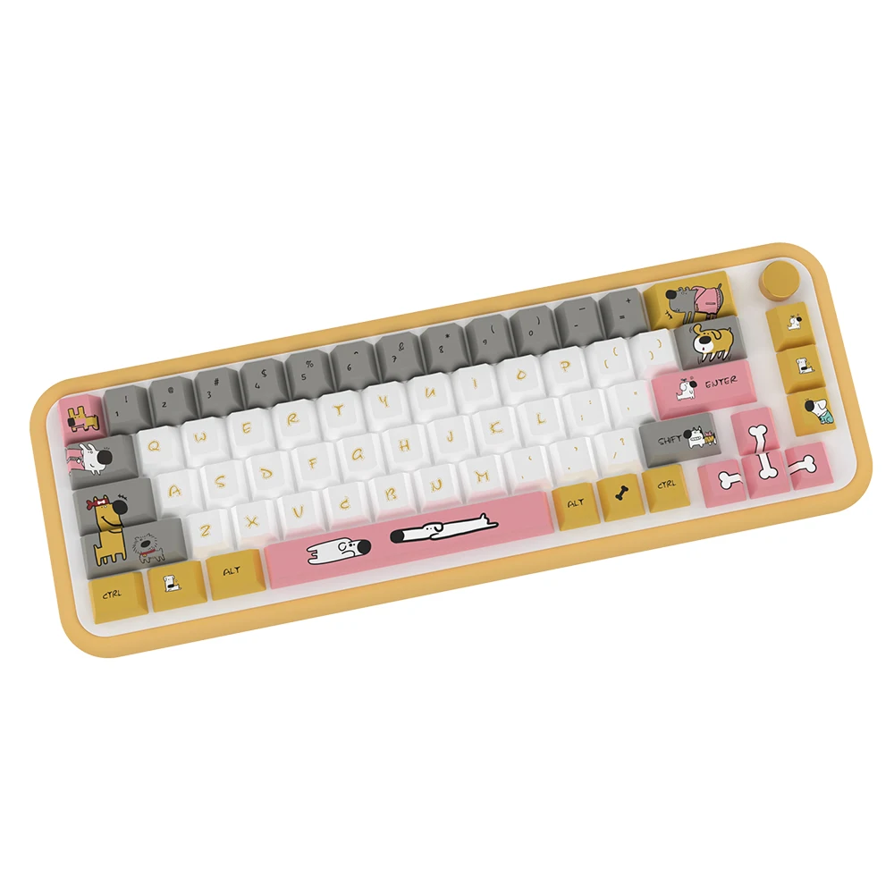 158 Keys Kawaii Cartoon Keycaps PBT 5-Side Dye-Sublimation XDA Profile for Mechanical Keyboard Anime Design