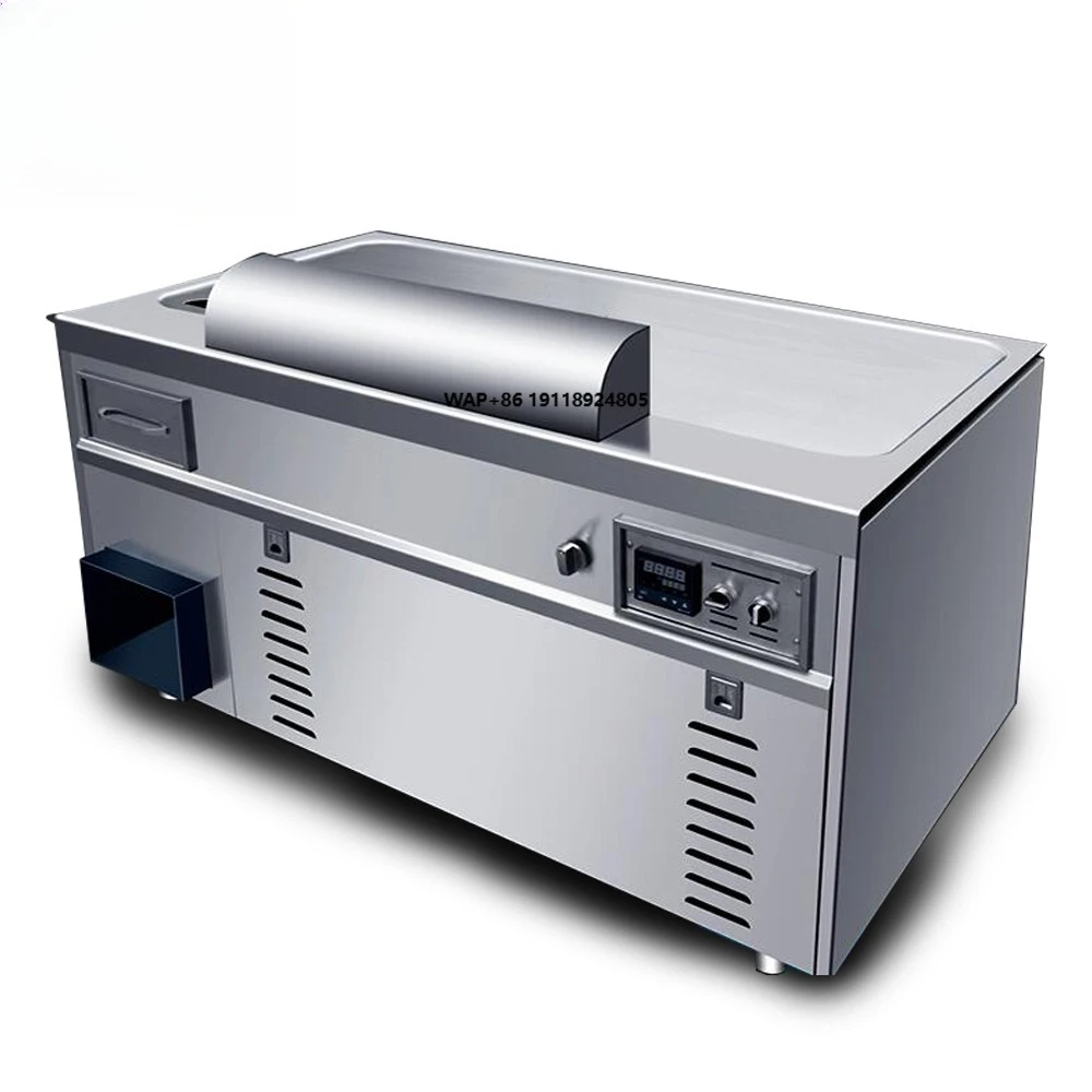 Japanese Commercial Restaurant Yakiniku Table Grill Indoor Smokeless Equipment Induction Teppanyaki Gas Teppanyaki BBQ Grill