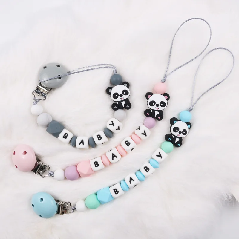 

Детское индивидуальное имя, зажим для соски, держатель для соски, цепочка, силиконовый прорезыватель для младенцев, игрушка для прорезывания зубов, подарки для жевания новорожденных