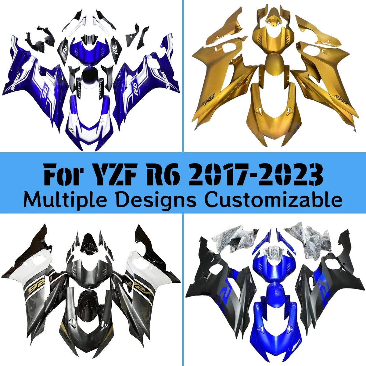 

YZF R6 2017-2023 Fairing Body Kit for YAMAHA YZF R6 17-23 Motorcycle Fairings Injection Bodywork
