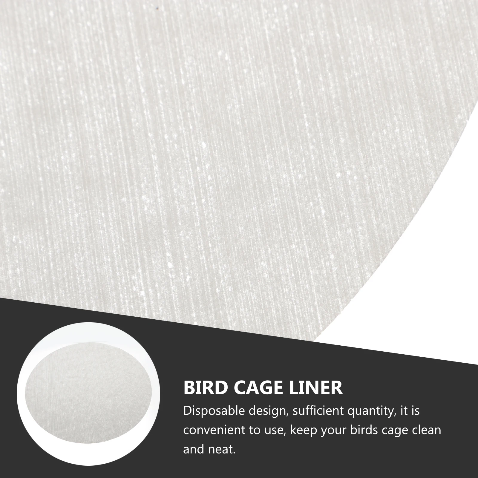 

100pcs Bird Liner Paper Natural Absorbent Dust-Free Disposable Pet Mat For Parrot Cage Cushion Animal Cage Odor Eliminating