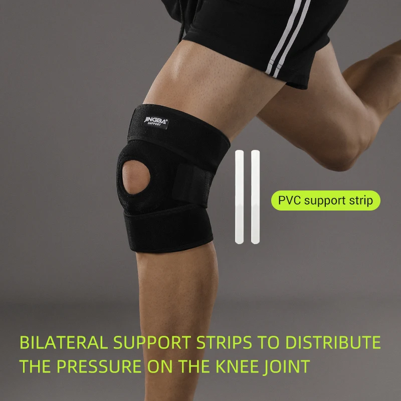 1 Piece Adjustable Neoprene Knee Support Patellar Stabilizer with PVC Bars