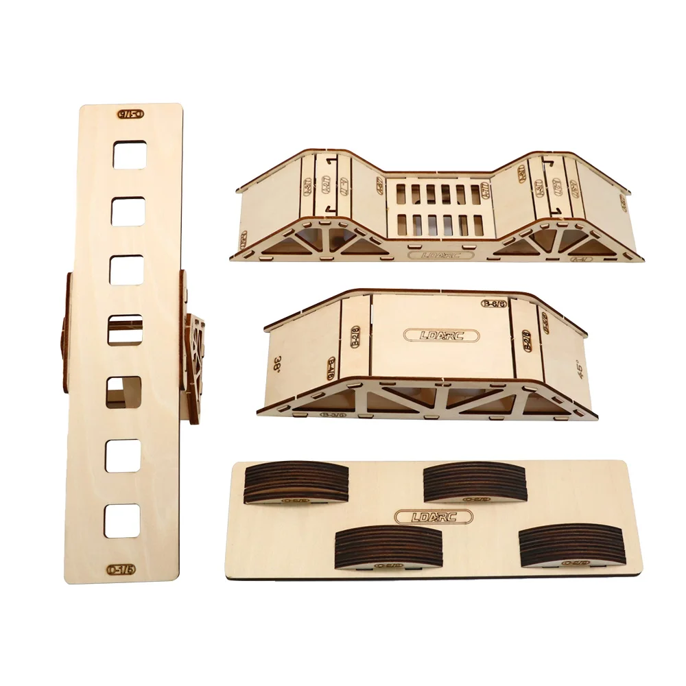 LDARC Desktop Simulation Off-road Obstacle Course for 1/43 RC Model Car Crawler Toy Field
