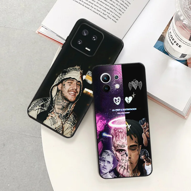 Matte Phone Cases For Redmi 12 12c 13c Note12 Note13 Pro L-Lil P-Peep Rapper Xiaomi 13 Lite 12x 12t 12s 4G 5G Soft Black Cover