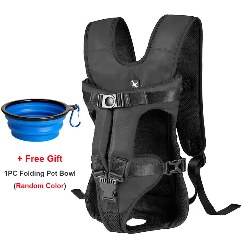 Dropshipping Adjustable Lightweight Pet Dog Carrier Backpack for Small Medium-sized Dog Front-Facing Travel Hiking Pet Backpack