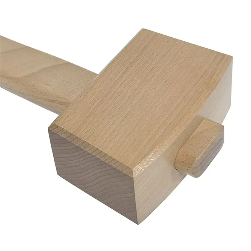 AB34-Wood Hammer Tool Wood Hammer Beech Wood Hammer Hammer Leather Carving Seal Percussion Tool