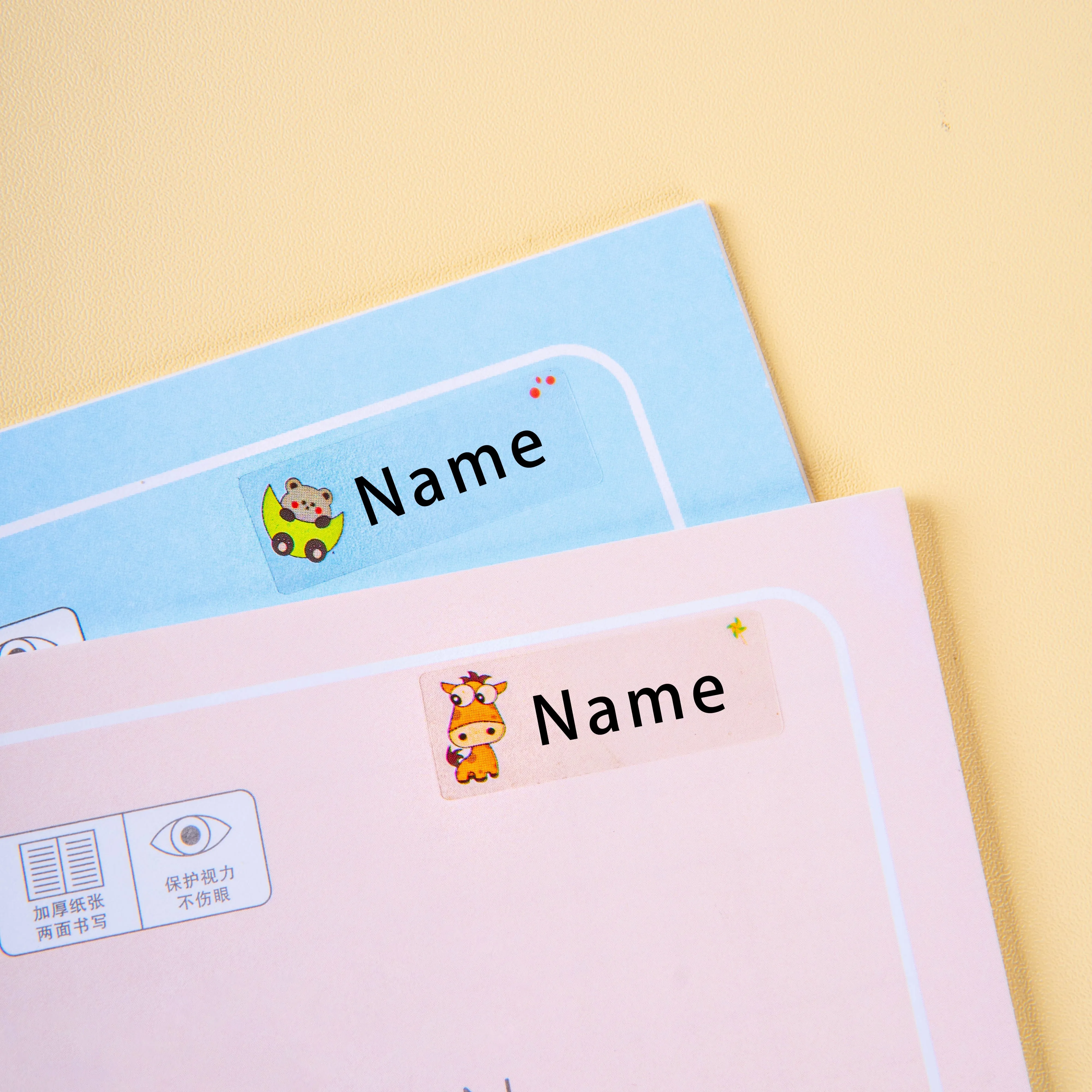 

Прозрачные водонепроницаемые наклейки с именами для школьных этикеток на заказ, многоязычный текст, детские поделки своими руками и маркировка спортивных бутылок