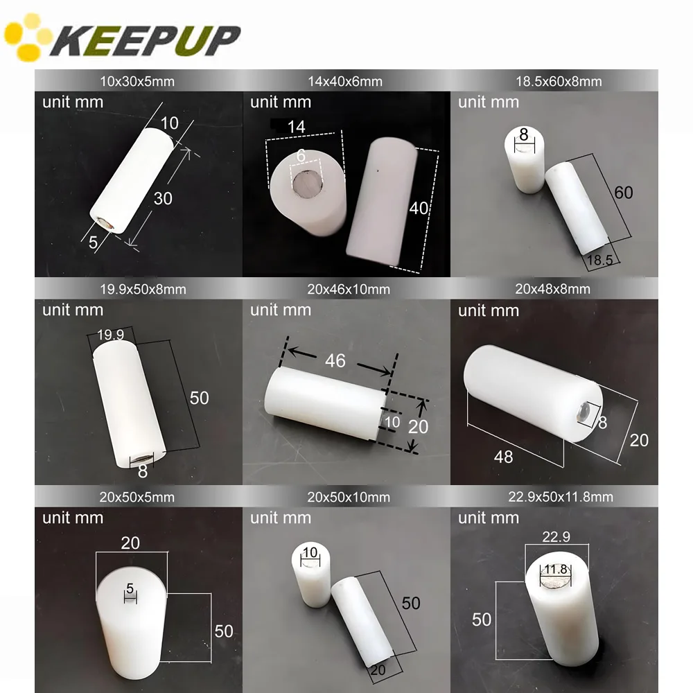Nylon column steel core coupling Solid cylinder Hard plastic Wear resistant Deceleration positioning diameter 10 14 18.5 19.9 mm