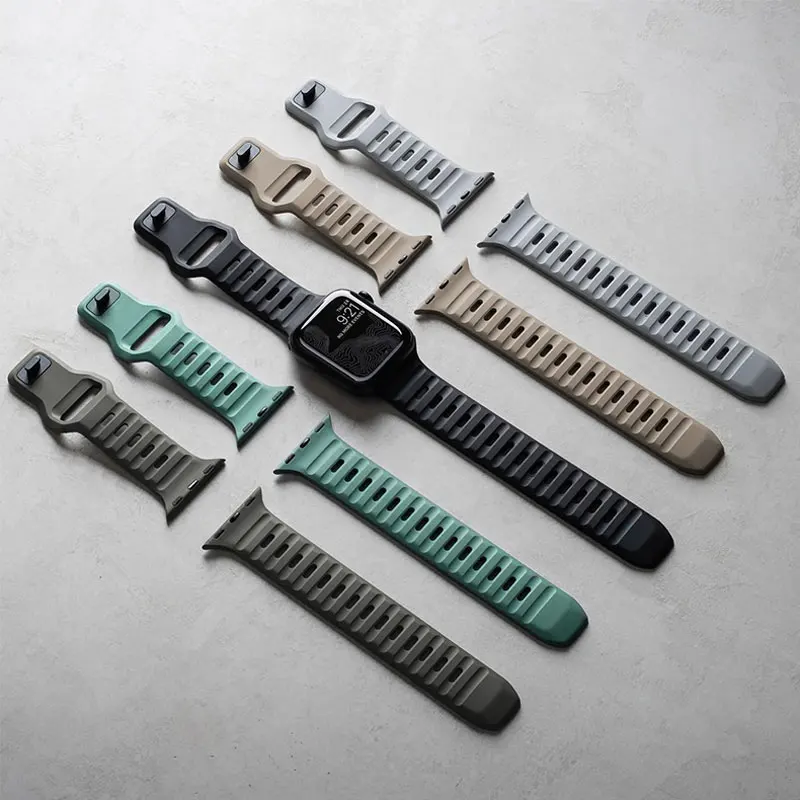 Watch Strap For Apple Watch Ultra Band 49mm 44mm 45mm 42mm Smartwatch Soft Silicone Bracelet Correa iWatch Series 8 7 6 SE 5 4 3