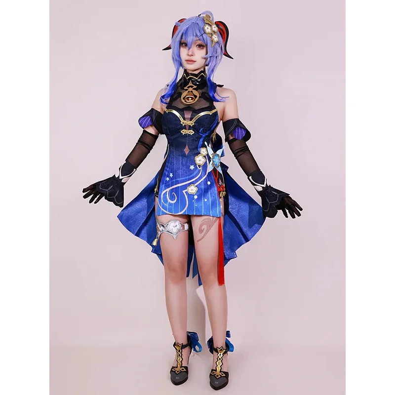 Stok Tersedia 2024 Kostum Cosplay Ganyu Model Terbaru Genshin Impact Cosplay Twilight Blossom Gan Yu Set Lengkap Seragam Cosplay