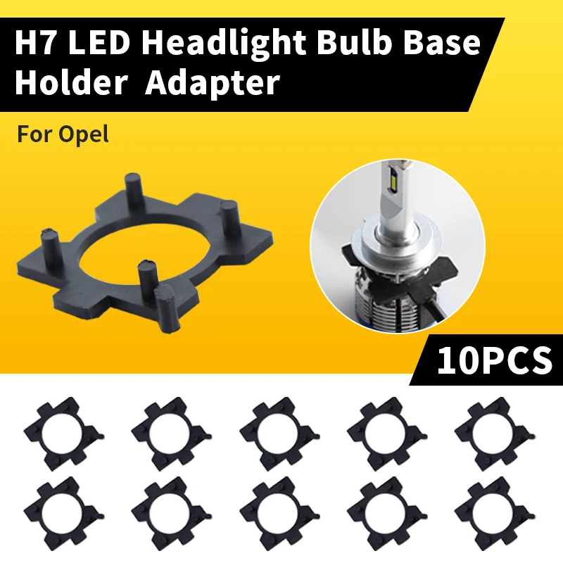 

10X H7 LED Headlight Bulb Base Holder Adapter Socket Retainer Qashqai Carnival Headlamp deck For Opel Honda CRV Mazda 3/5/6/M3/5