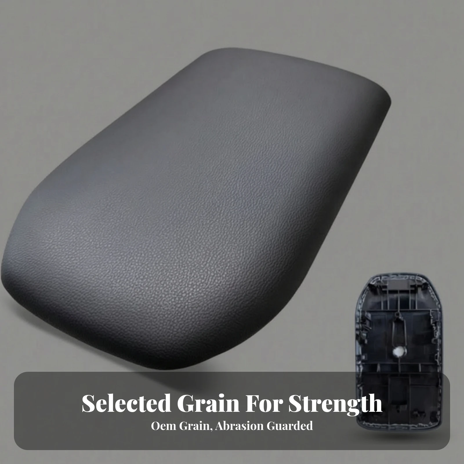 Center Armrest Box Cover Lid Textured Center Console Lid Armrest Cover Easy to Install Defensive for Car Owners