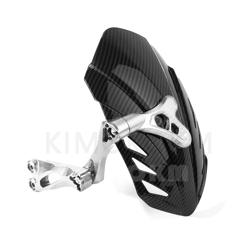 Carbon Fiber Rear Wheel Fender Adjustable Aluminium Alloy Imitation Motorcycle And Bike Mudguard Extender Accessories