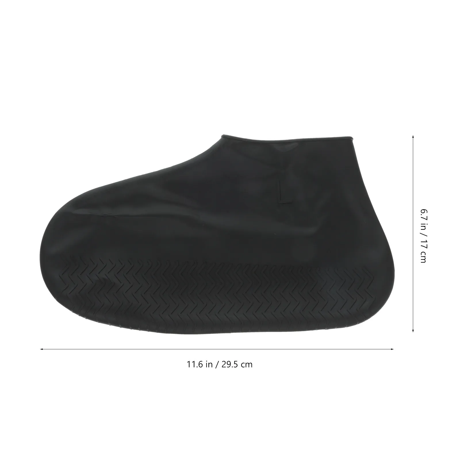 1Pair Rainproof Shoes Cover Heavy Duty Silicone Elastic Waterproof Slip Resistant Shoe Sleeves for Chefs Waitstaff Travel Hiking