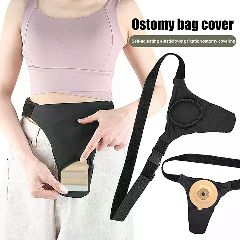 For Colostomy Care Washable Reusable Stoma Protection Adjustable Waist Strap Bile Drainage Bag Universal Shielding Stoma Cover