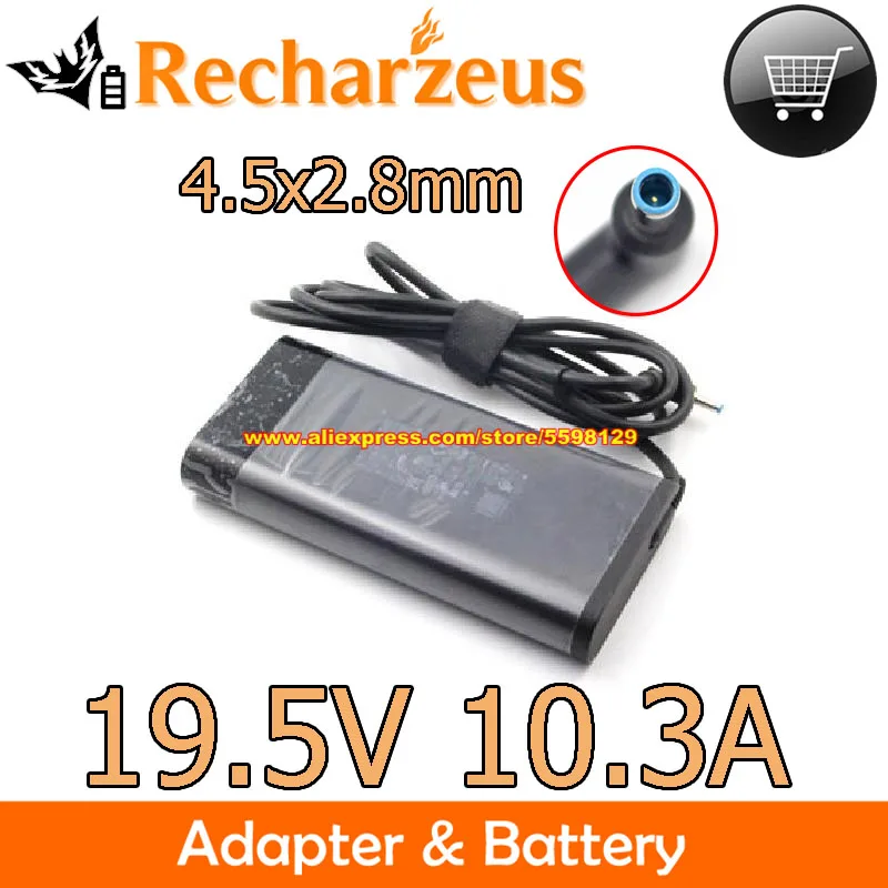 Genuine 19.5V 10.3A 200W AC Adapter TPN-DA10 TPN-CA03 ADP-200HB B Charger For HP 15-DC0030NR DC0014TX DH0009TX ZBOOK 17 G3/G4/G5