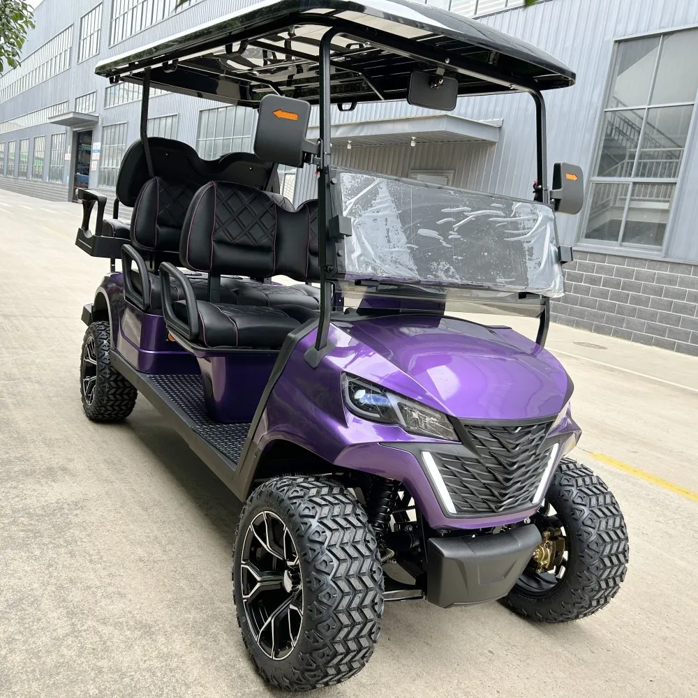 

New Design 2 4 6 Seat Sightseeing Bus Club Cart 14 Inch Off Road Tire Electric Golf Buggy Hunting Car with CE DOT