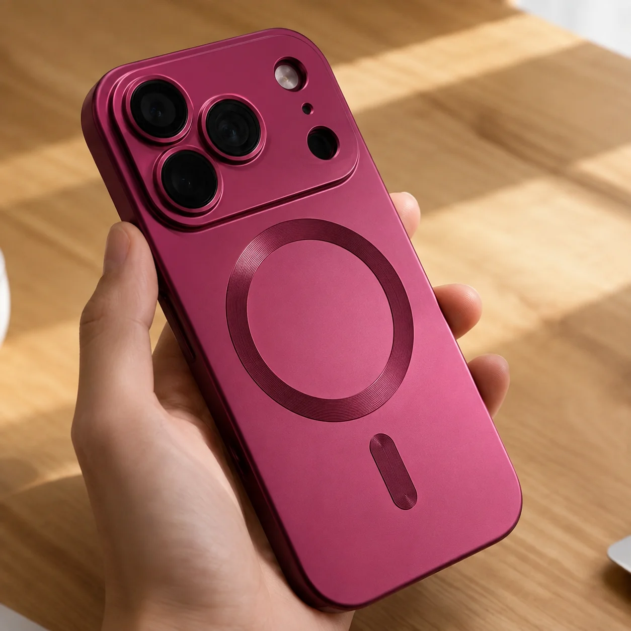 Luksusowe etui na telefon Magsafe z matowego, miękkiego TPU do iPhone 18 17 Air 15 13 12 11 Pro Max 14 Plus 16E z ochroną obiektywu i metaliczną obudową.