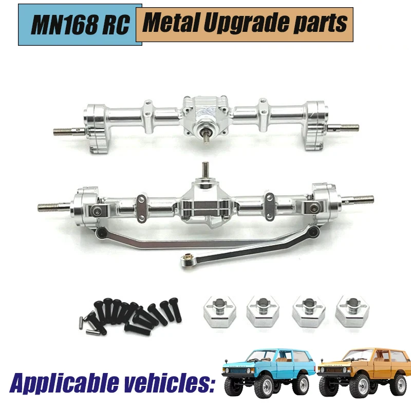 Metall Mn168 Upgrade Teile Metall 370 Motor Getriebe Metall Silber Teile 1/12 RC Auto Upgrade Teil Auto Zubehör Rc Werkzeuge