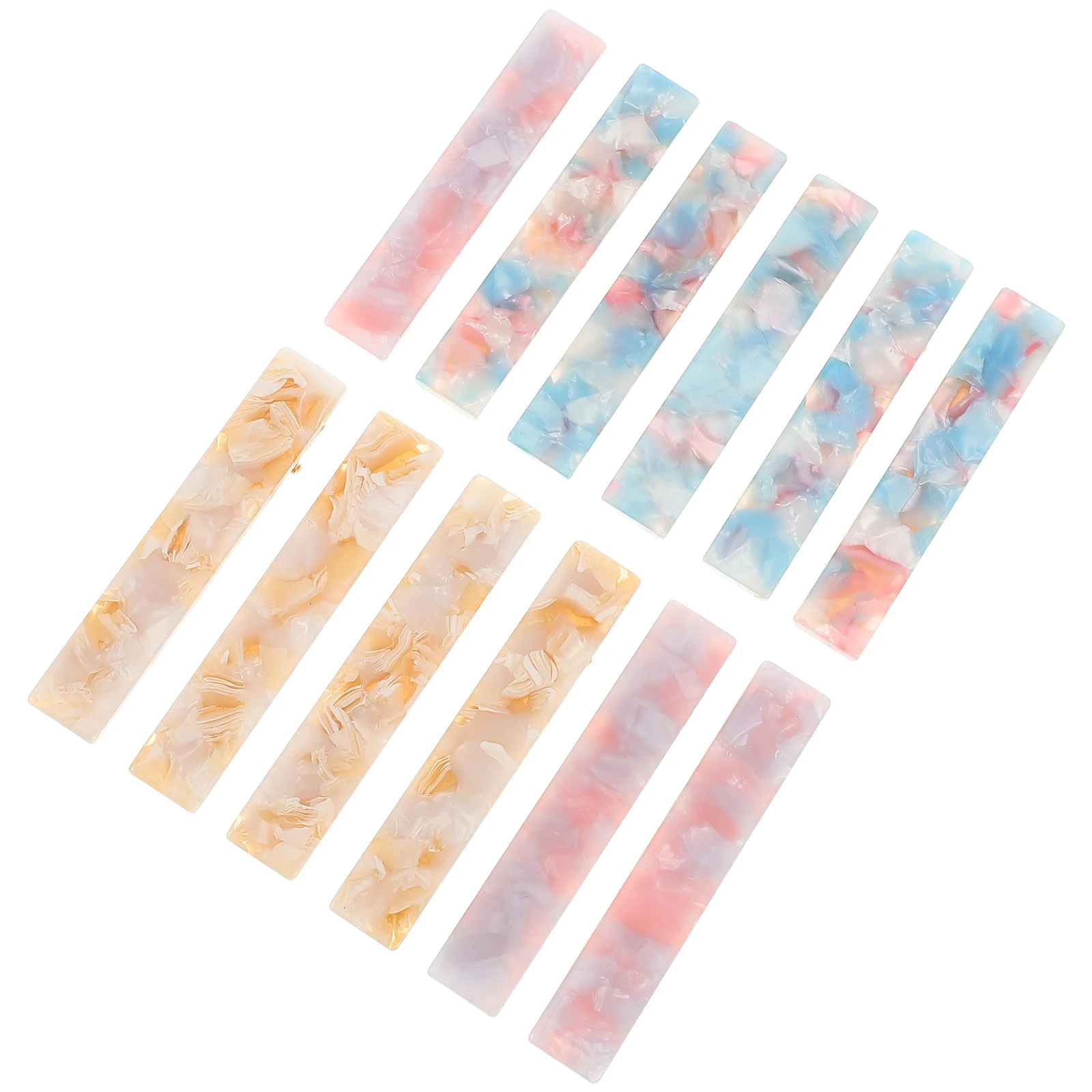 

12 Pcs Claw Clips Vintage Acetate Marble Pattern Bangs Hair Clip Lightweight Secure Grip Women Hairstyle Comfort Fit