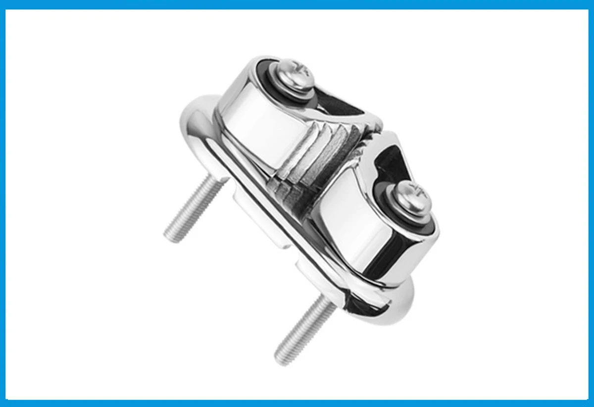 Stainless Steel 316 Cam Cleat with Wire Leading Ring Boat Cam Cleats Matic Fairlead     Marine Sailing Sailboat Kayak Canoe Ding