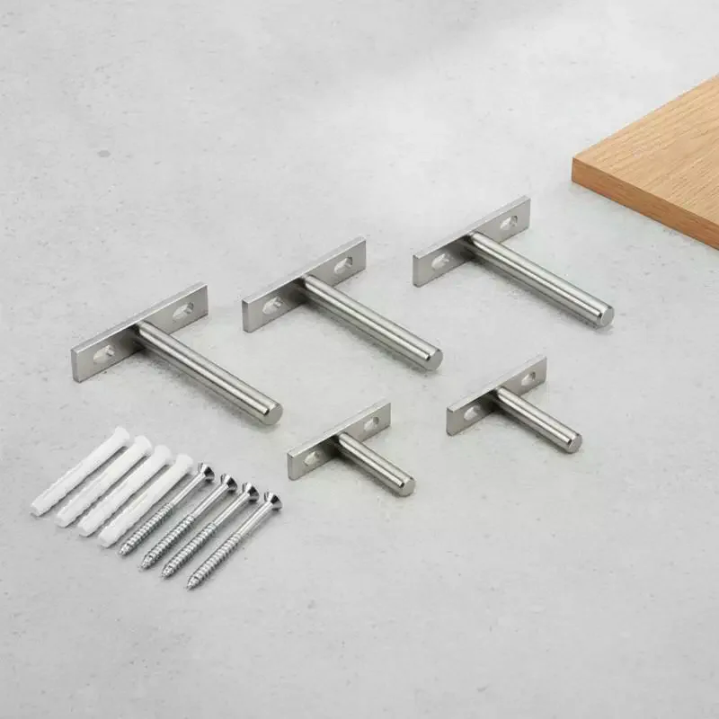 Invisible Floating Shelf Brackets, Heavy-Duty Concealed Metal Wall Mount Support for Storage Shelves