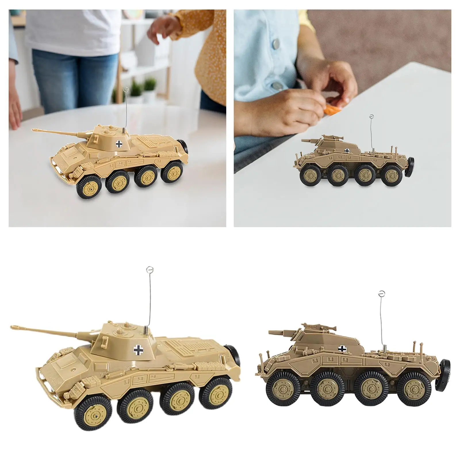 4D 1:72 German Tank Model Armored Tank for Educational Game DIY Activity