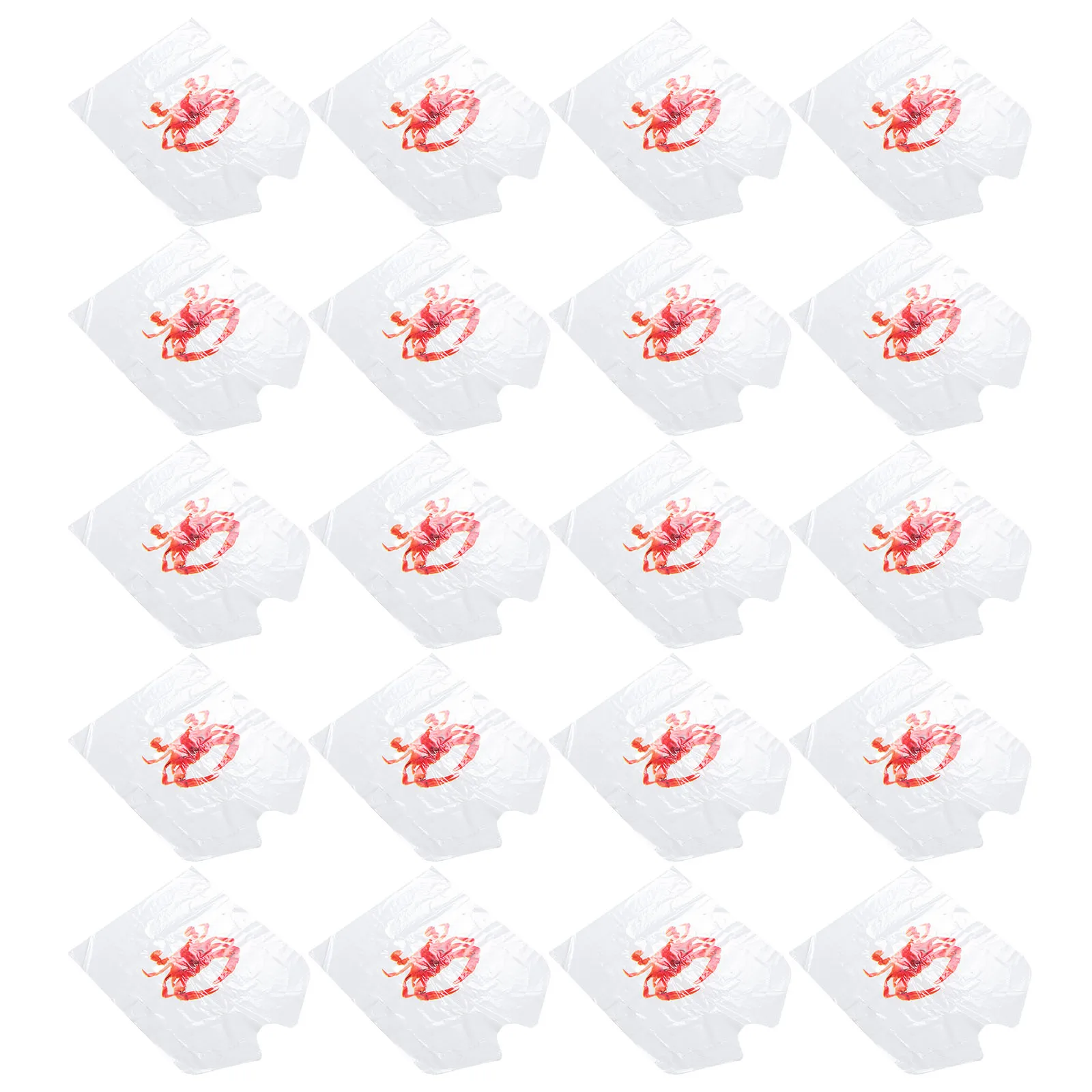 

100pcs Disposable Plastic Crab Aprons Cute Lobster Bibs Seafood Party Cooking Oil Resistant Kitchen Accessories