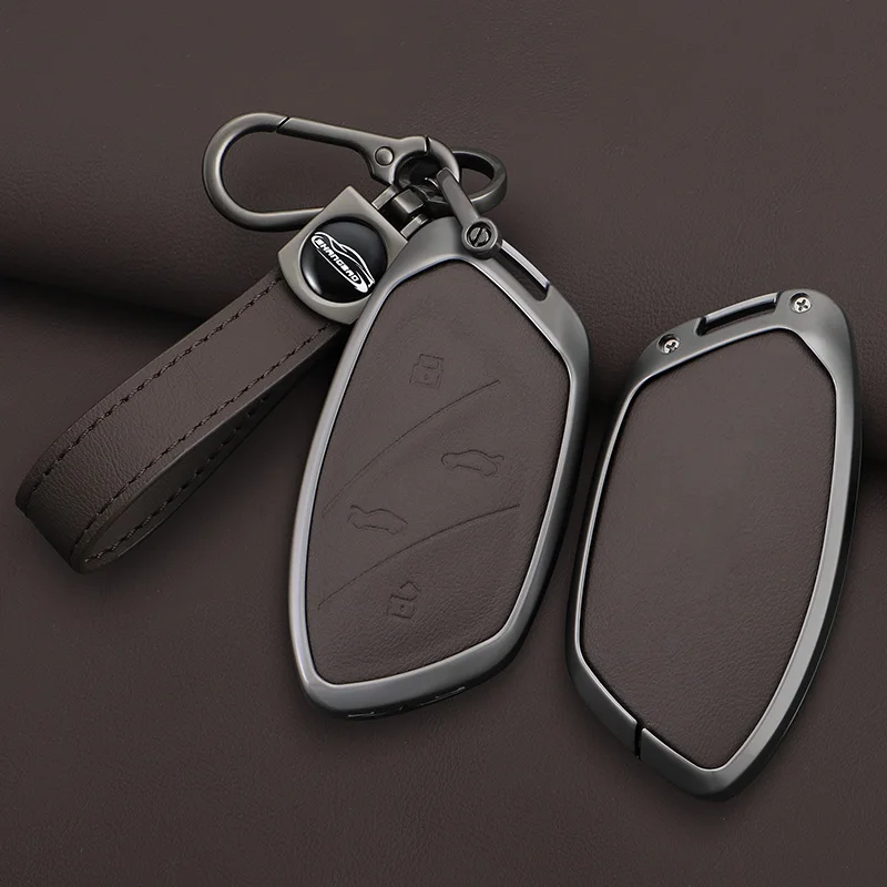 غطاء حافظة مفاتيح السيارة من سبائك الزنك لـ Roewe RX5 I6 I5 RX3 RX8 ERX5 ang MG ZS EV MG6 EZS HS EHS MARVEL X MARVEL R Electric 2021