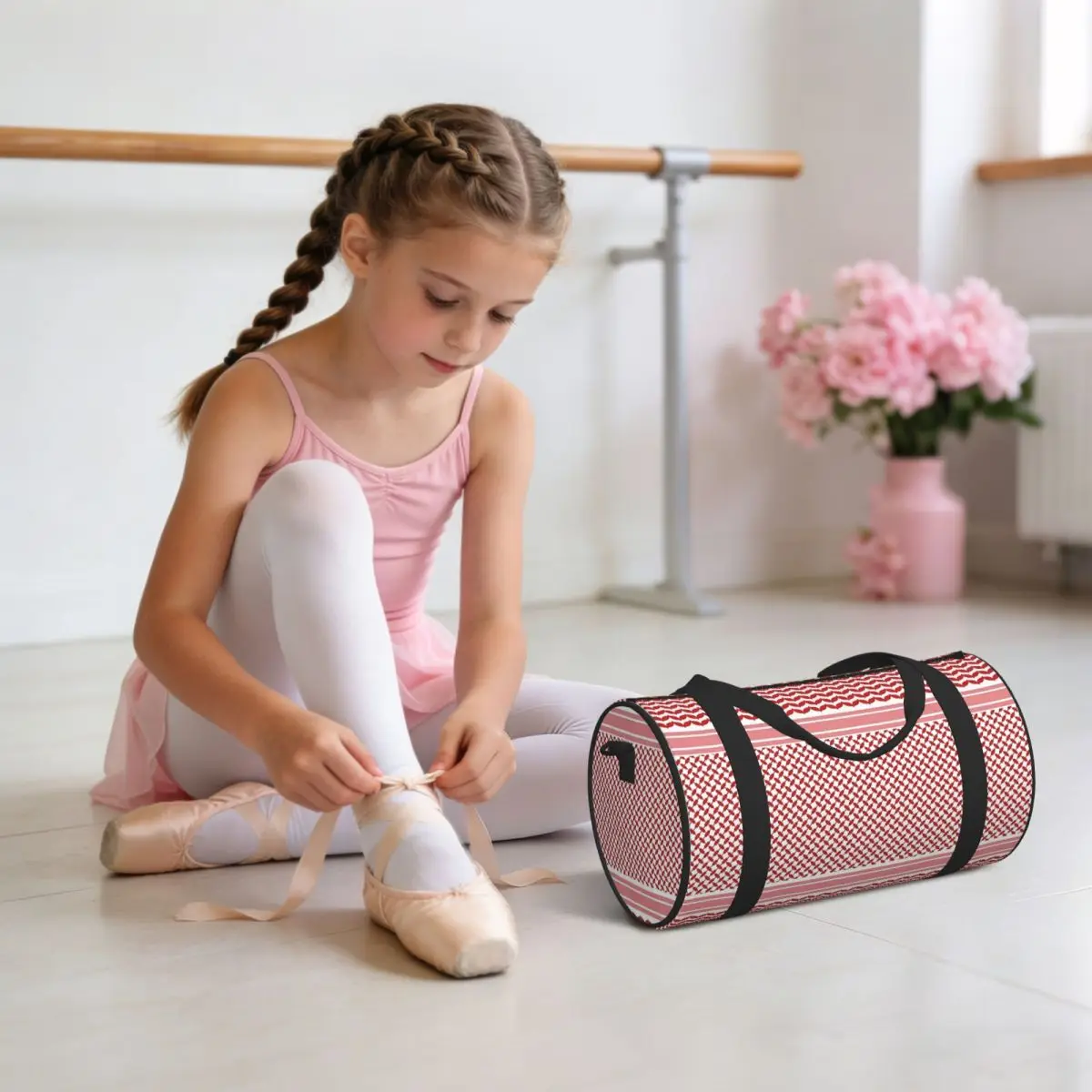 Jordanian Shemagh Design Luggage Bag Large Capacity Duffle Tote Bag Handbags Gym Bags Fitness Bag for Boys Girls